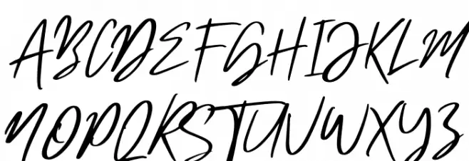Mistrully Schriftart Groß