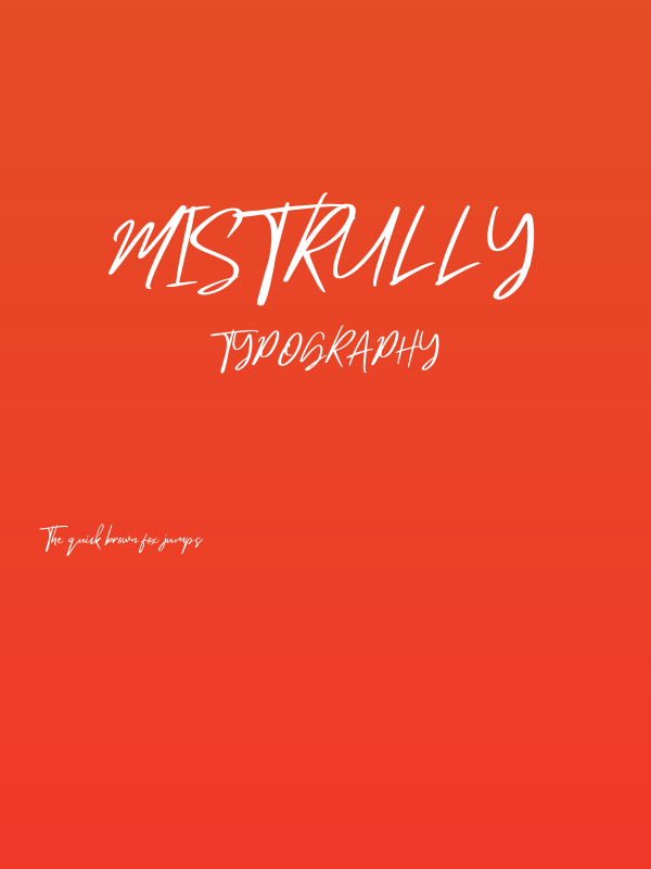 Mistrully Poster