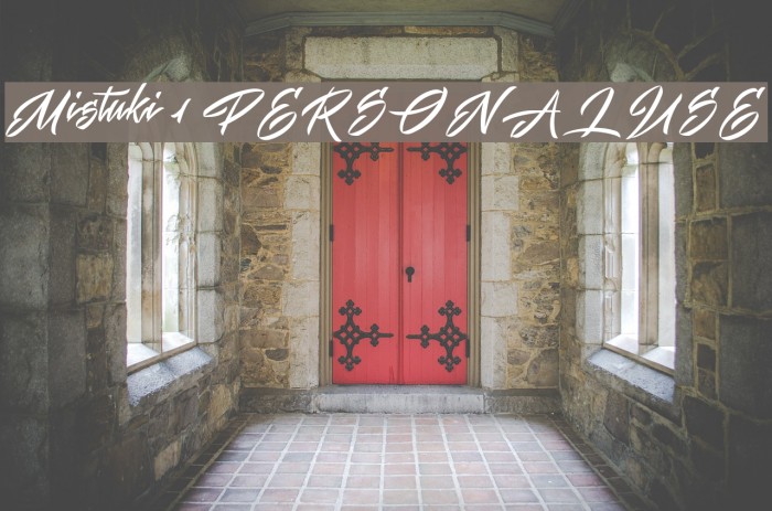 Mistuki 1 PERSONAL USE Font examples