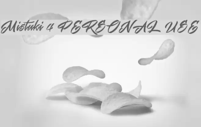 Mistuki 4 PERSONAL USE Font examples