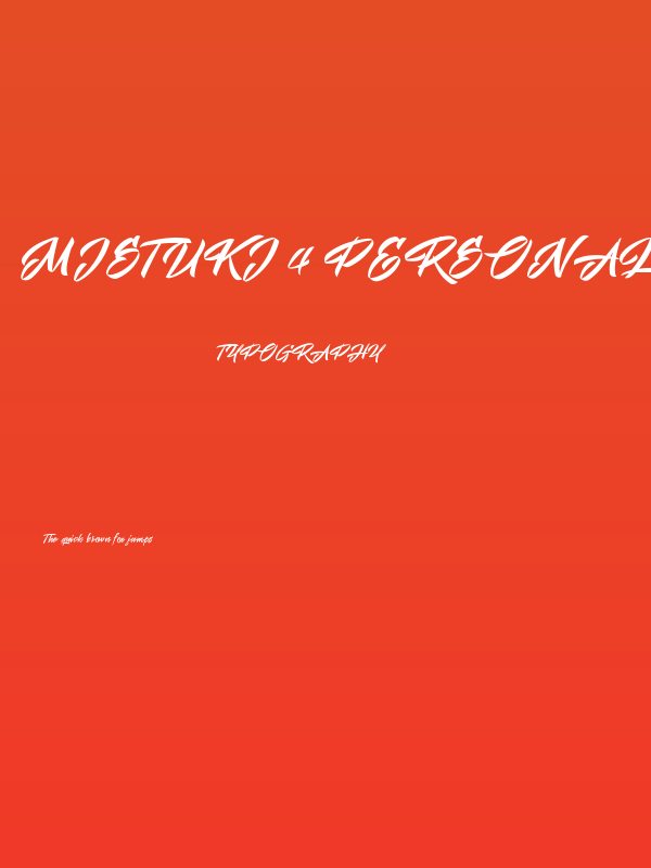 Mistuki 4 PERSONAL USE Poster