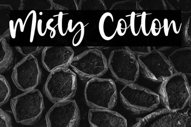 Misty Cotton Font examples