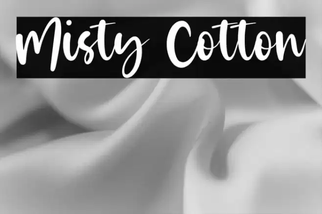 Misty Cotton Font examples