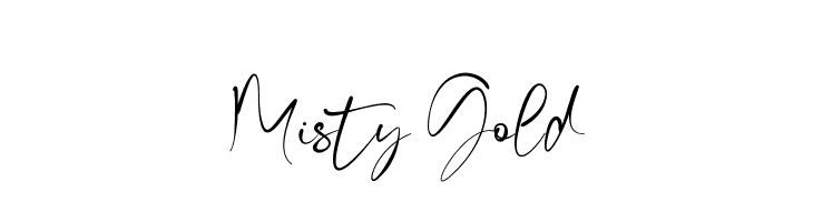 Misty Gold  Frei Schriftart Herunterladen