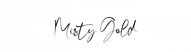 Misty Gold  Frei Schriftart Herunterladen