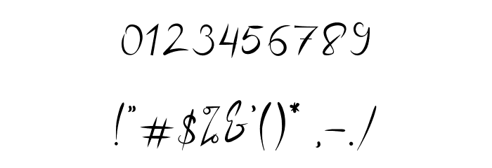 Misty Gold Font OTHER CHARS