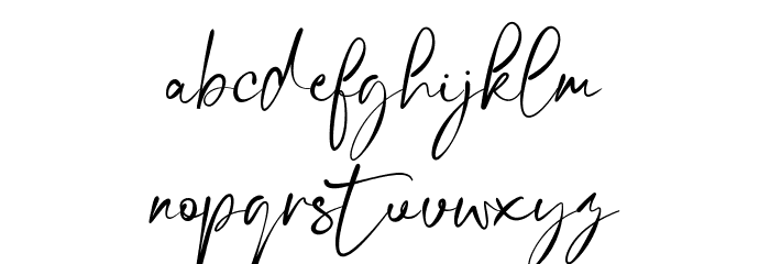 Misty Gold Font LOWERCASE