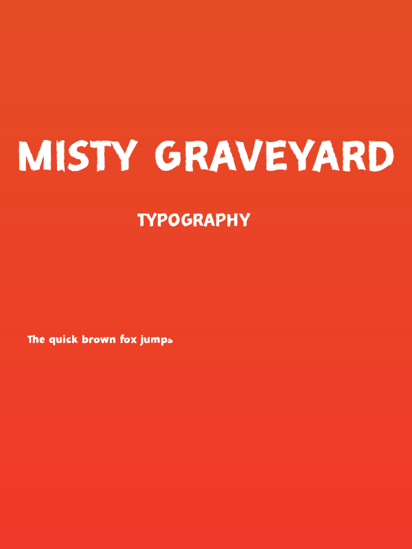 Misty Graveyard Poster