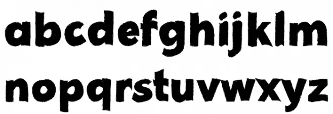 Misty Graveyard Schriftart Kleinbuchstaben