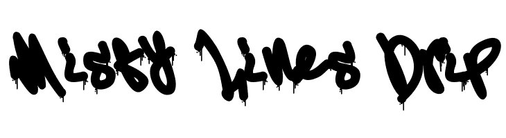 Misty Lines Drip  フリーフォントのダウンロード
