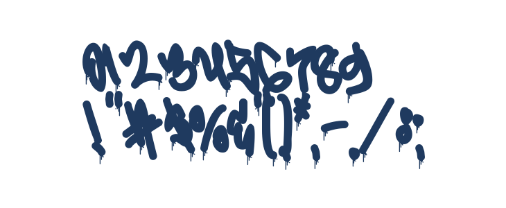 Misty Lines Drip Other Characters