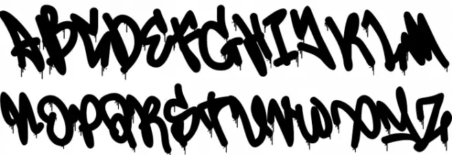 Misty Lines Drip Шрифта ВЕРХНИЙ