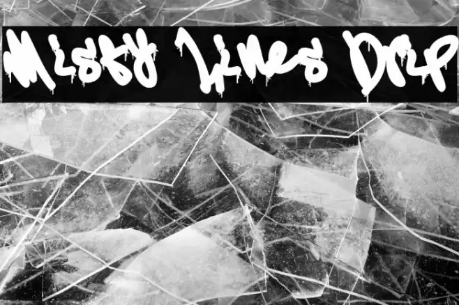 Misty Lines Drip Шрифта examples
