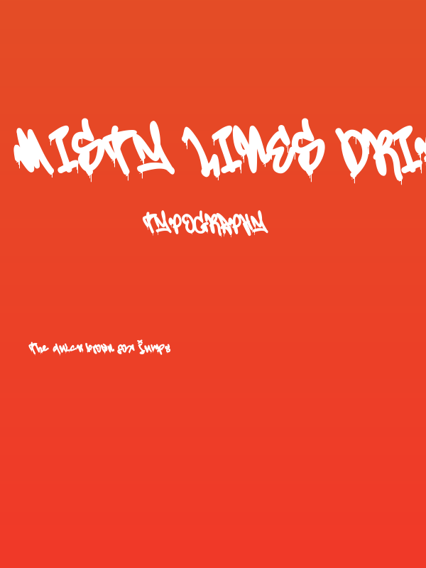 Misty Lines Drip Poster