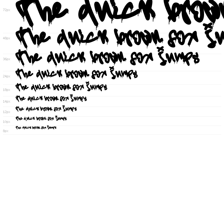 Misty Lines Drip Waterfall