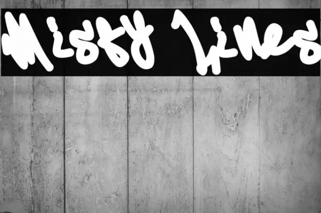 Misty Lines Шрифта examples