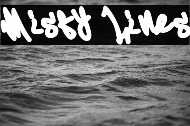 Misty Lines Шрифта examples