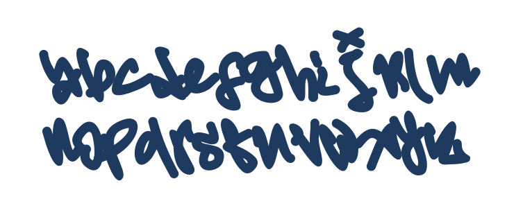 Misty Lines Lowercase