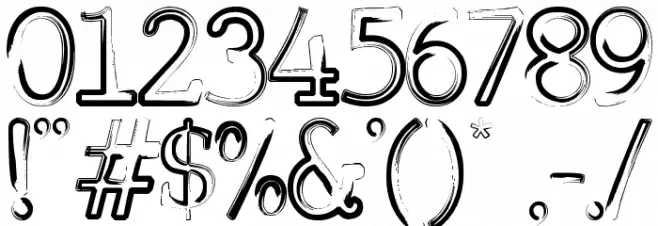 Misty Morning Font Alte caractere