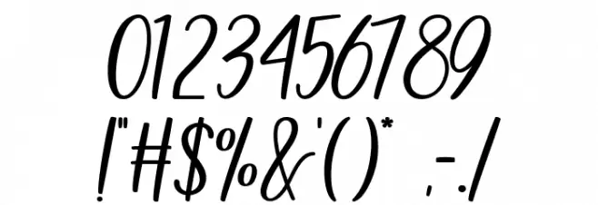 Misty Morning Font OTHER CHARS