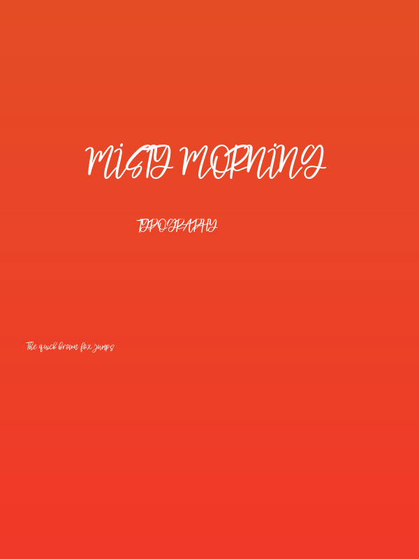 Misty Morning Poster