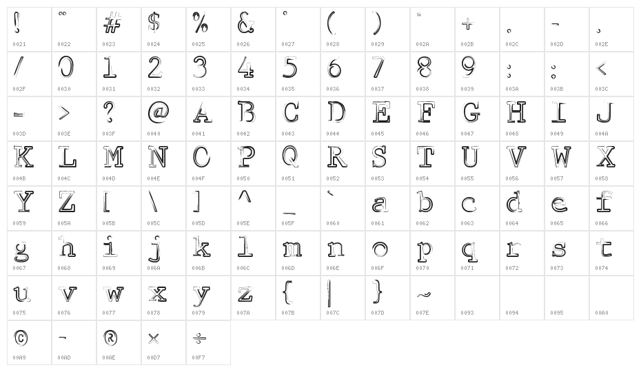 Misty Morning Character Map