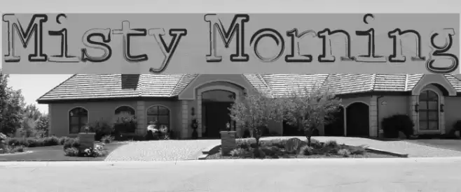 Misty Morning Font examples