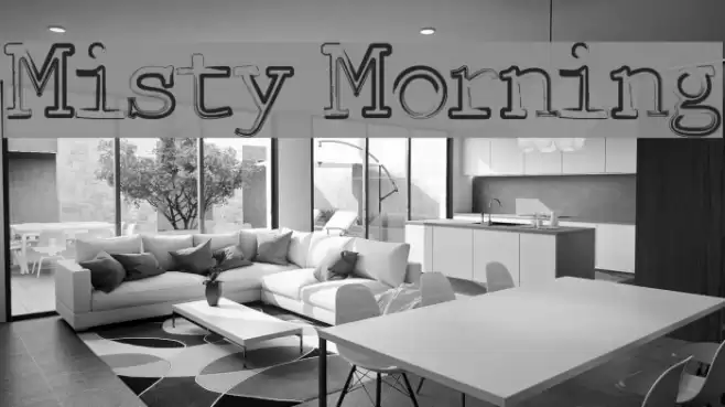 Misty Morning Font examples