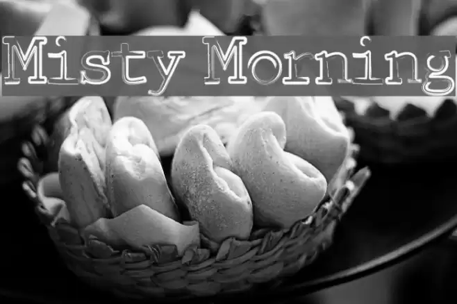 Misty Morning Font examples