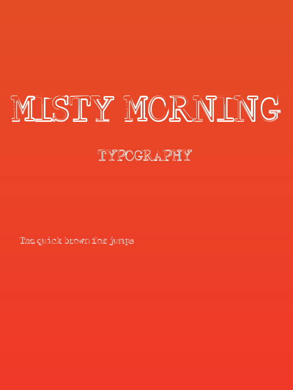 Misty Morning Poster