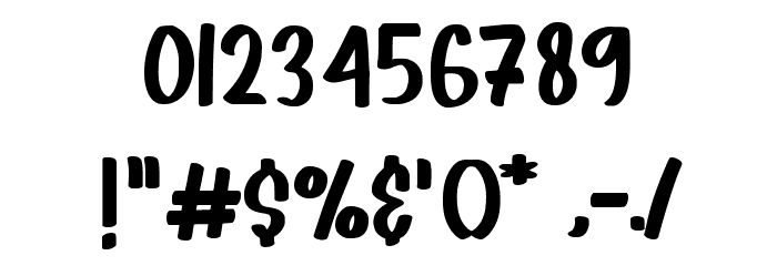 Misty Pink Font OTHER CHARS