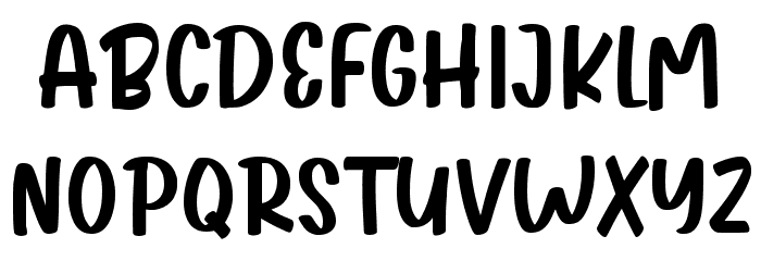 Misty Pink Font UPPERCASE