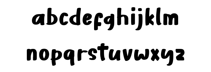 Misty Pink Font LOWERCASE