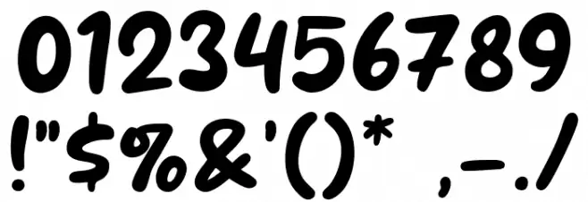 Misty Style Font OTHER CHARS