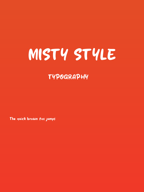 Misty Style Poster