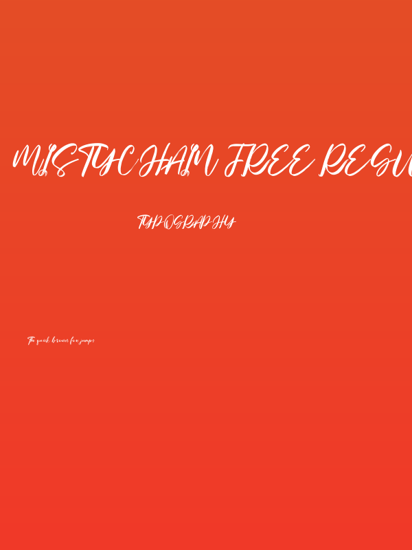 Mistychain Free Regular Poster
