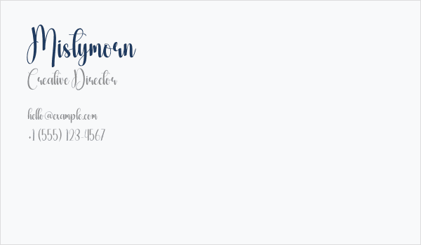 Mistymorn Business Card