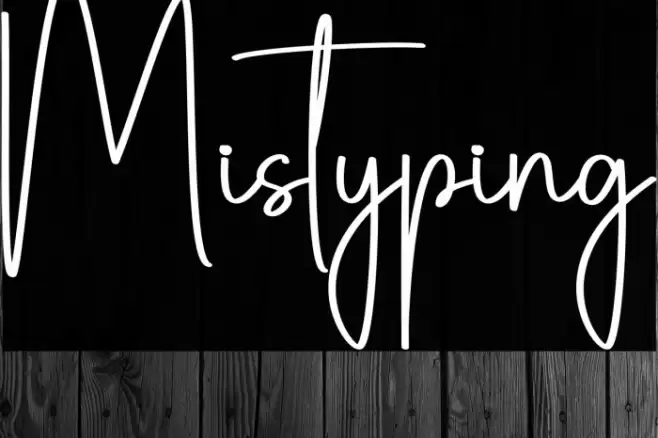 Mistyping Font examples