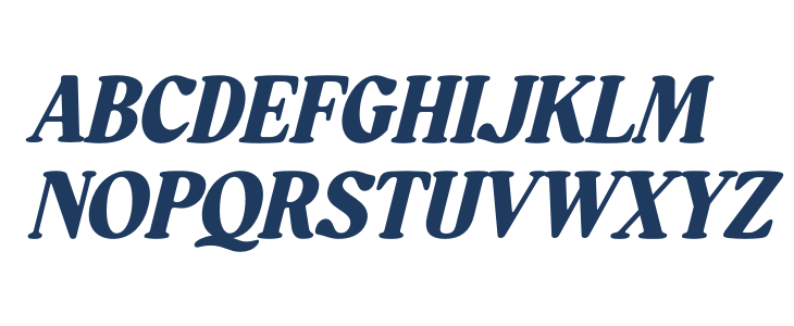 Mistys Relrica DEMO VERSION Italic Uppercase