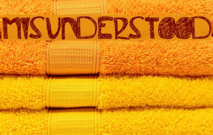 Misunderstood Font examples