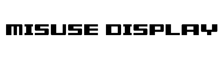 Misuse Display  Frei Schriftart Herunterladen