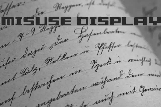 Misuse Display Example 2