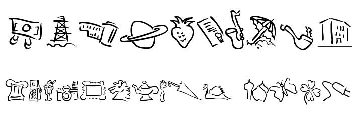 Miszellen-Eight Font OTHER CHARS