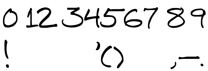Mitch Hand Font OTHER CHARS