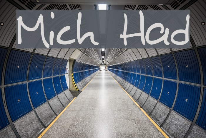 Mitch Hand Font examples