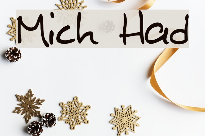 Mitch Hand Font examples