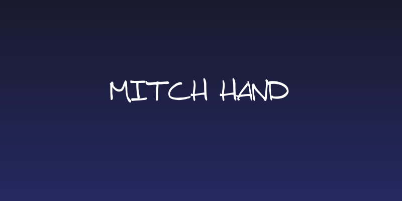 Mitch Hand Social Header