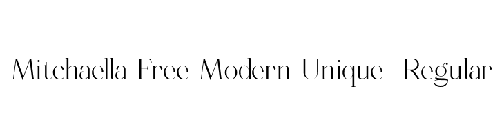 Mitchaella Free Modern Unique  Regular  Frei Schriftart Herunterladen