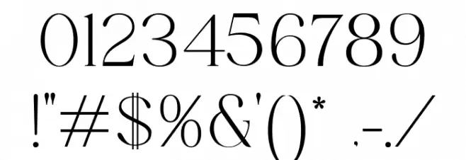 Mitchaella Free Modern Unique  Regular Font OTHER CHARS