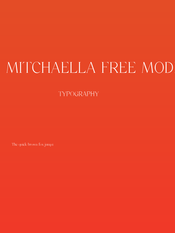 Mitchaella Free Modern Unique  Regular Poster